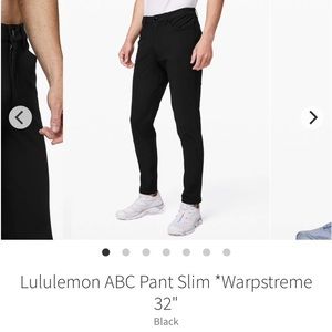 Lululemon ABC Pant Slim *Warpstreme
32"